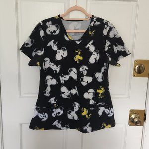 Peanuts Snoopy Scrub Top